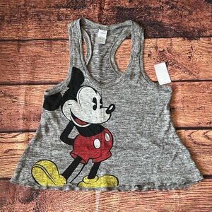 Disney Gray Tank‎ Top with Mickey Mouse Print